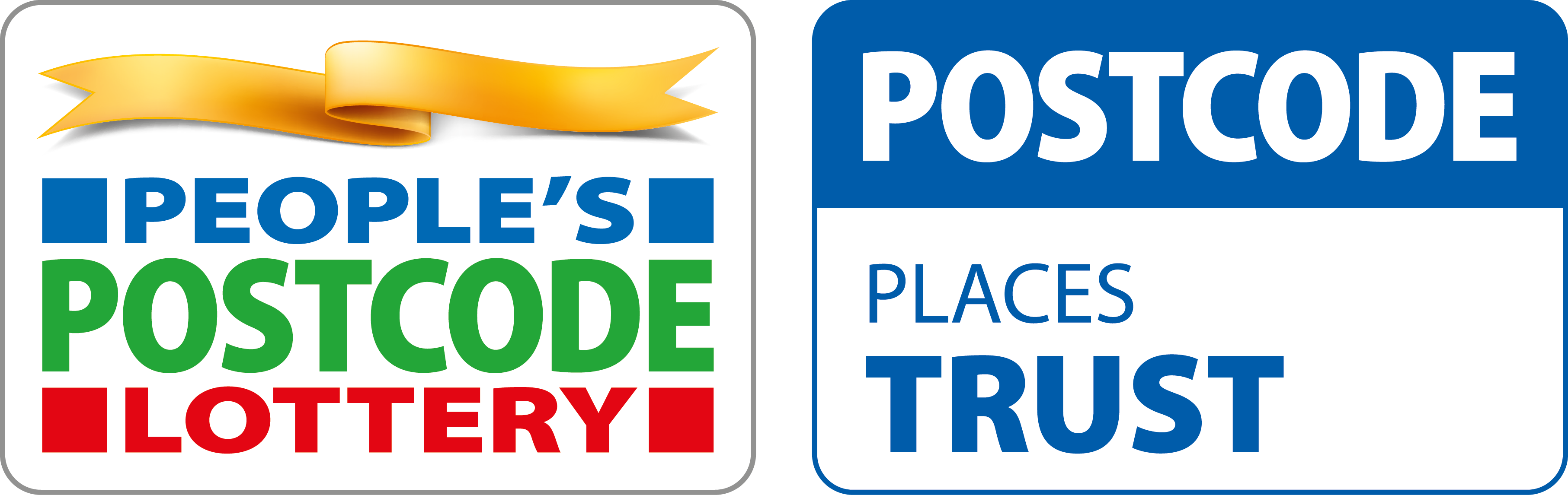 Postcode Places Trust & Peoples Postcode Lottery logos